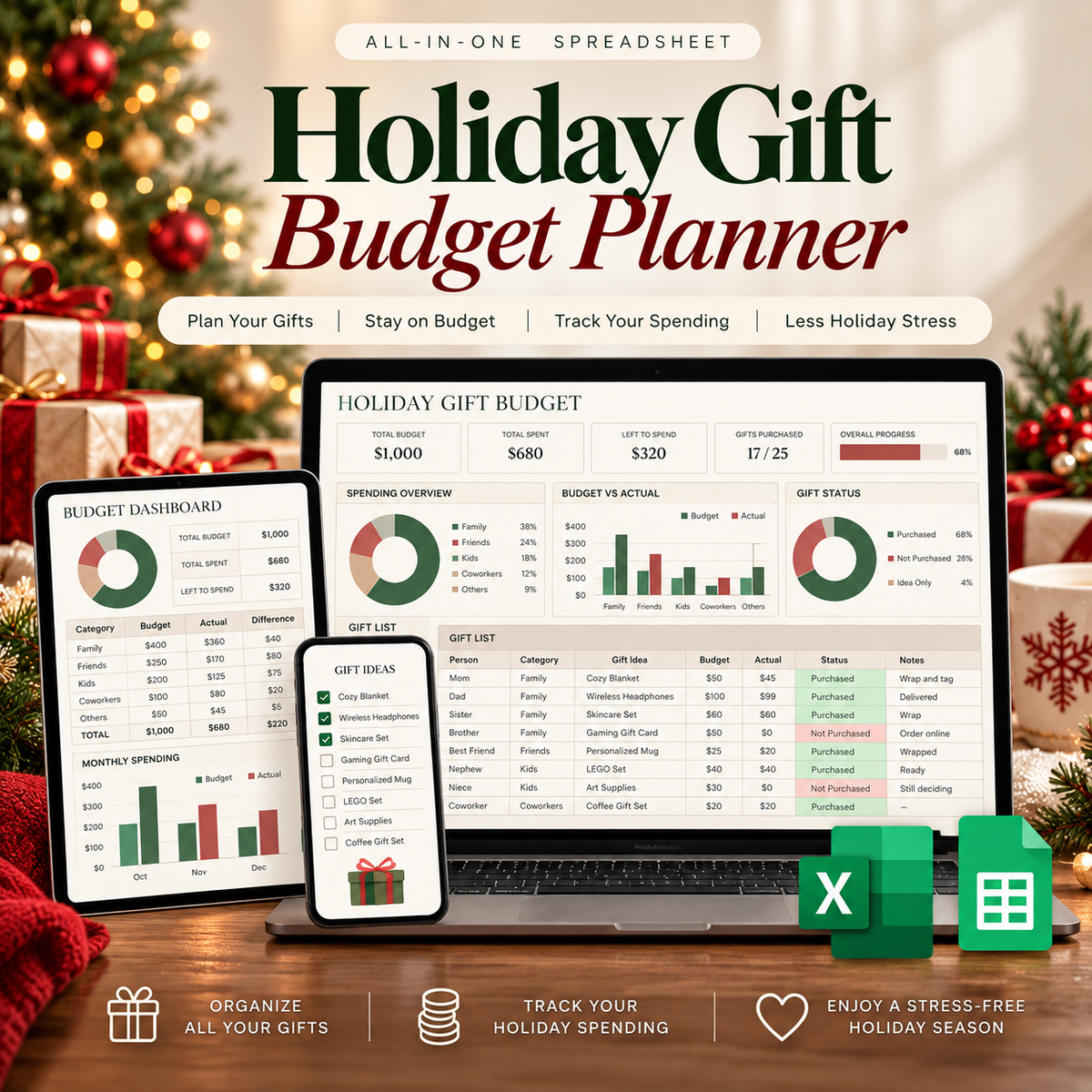 Holiday Gift Budget Planner 2026